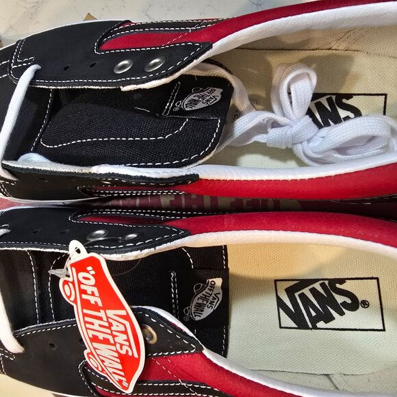 Vans Men UA Sk8-Low Leather Black VN0A4UUK2S11 Chili Pepper Size 11 NEW - Picture 6 of 11